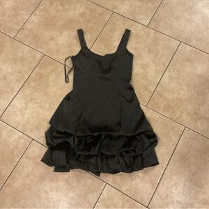 Morgan & Co. Black Satin Dress